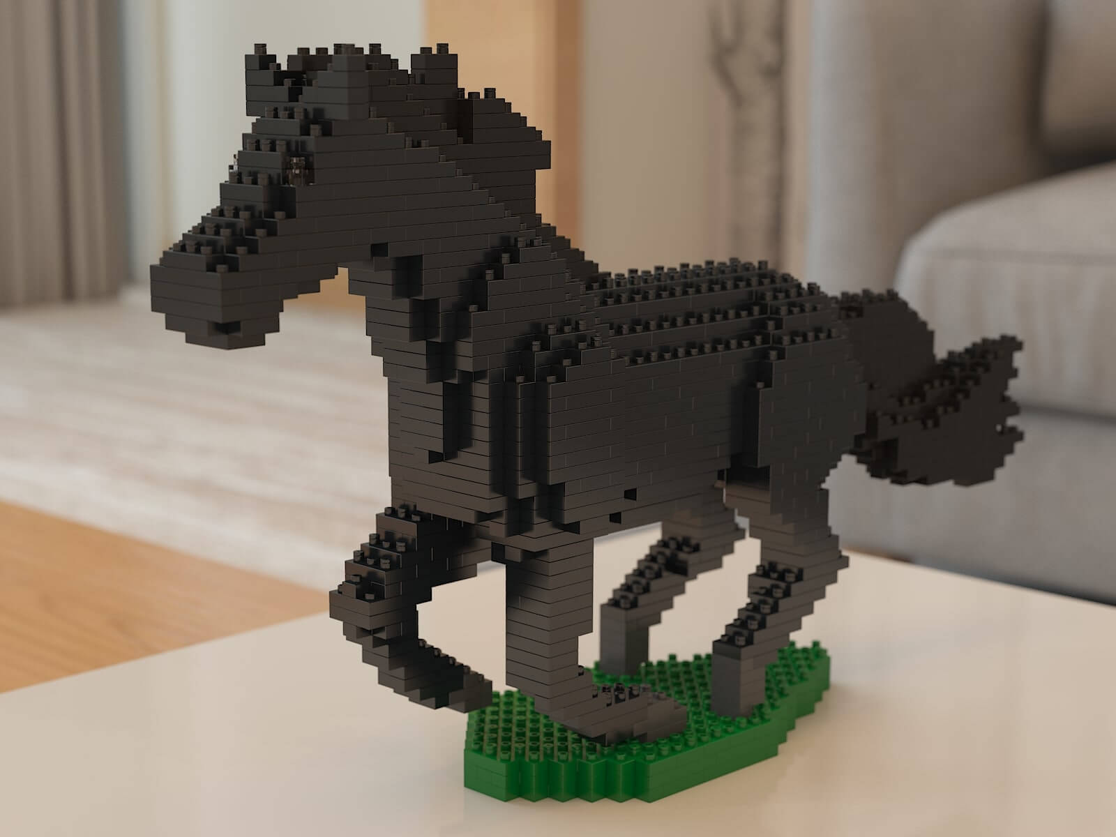 Horse - NORMAL - Galloping - Black - Horse