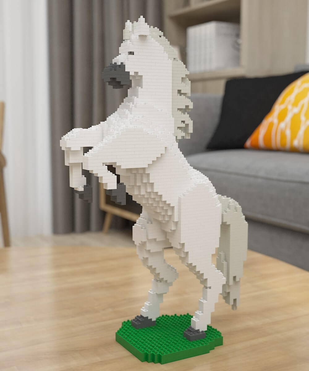 Horse - NORMAL - Galloping - White - Horse
