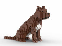 Pit bull - Budget/Brown - Pitbull Building Kit Interlocking Blocks Pet Building Kit