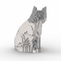 Domestic Short Haired Cat Building Kit Interlocking Blocks Pet Building Kit