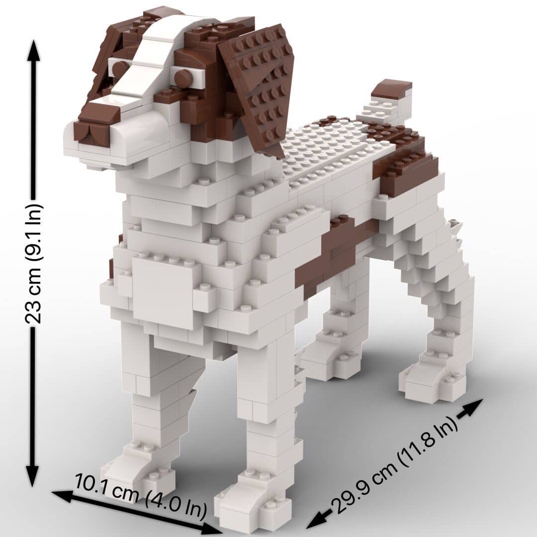 Brittany - Tricolor - Brittany Building Kit Interlocking Blocks Pet Building Kit