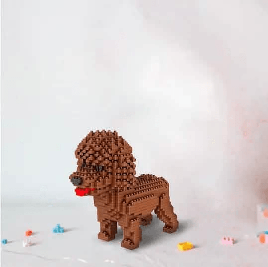 Cartoon Poodle - Cartoon Poodle Building Kit Doggo Pet Building Kit