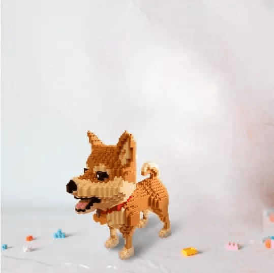 Cartoon Shiba Inu - Cartoon Shiba Inu Building Kit Doggo Pet Building Kit