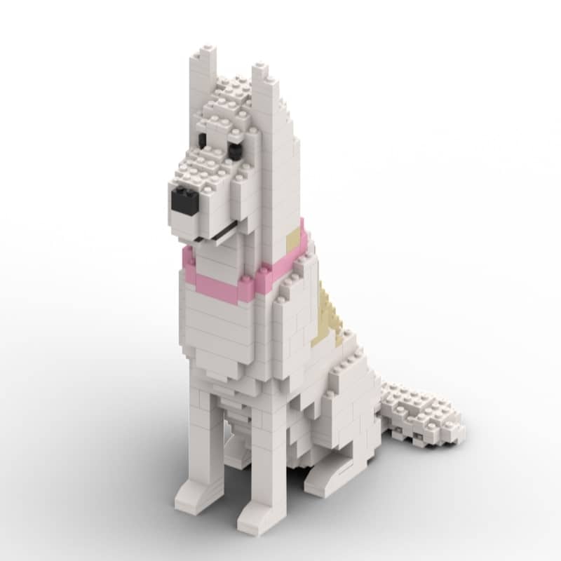 Samoyed - Samoyed Building Kit Interlocking Blocks Pet Building Kit