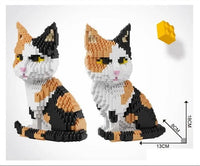 Pebbles The Cat Building Kit Interlocking Blocks Pet Building Kit
