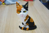 Pebbles The Cat Building Kit Interlocking Blocks Pet Building Kit