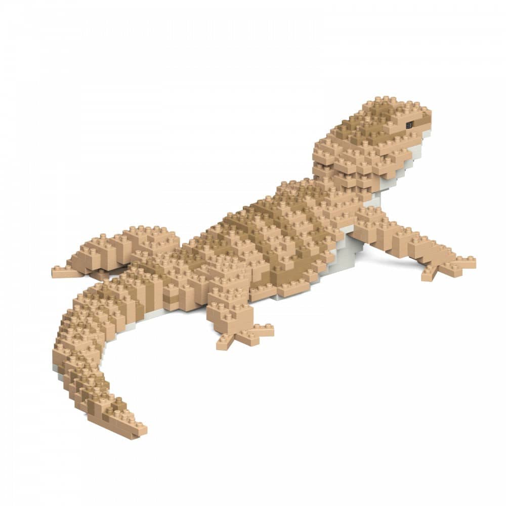 Bearded Dragon - LARGE - Bearded Dragon Building Kit Interlocking Blocks Pet Building Kit