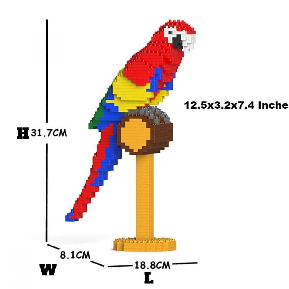 Macaw - Small Macaw - Macaw Building Kit Interlocking Blocks Pet Building Kit