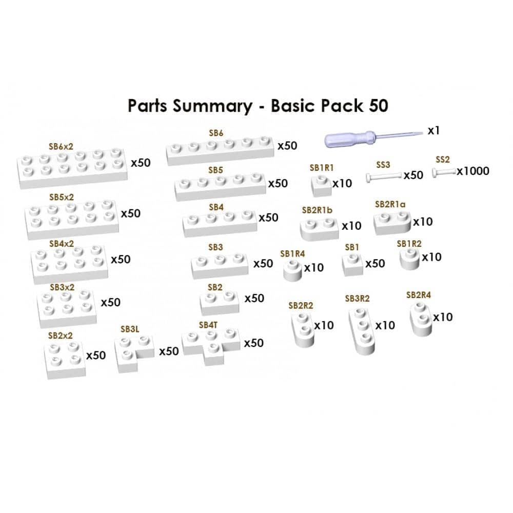 (NORMAL) White Brick Set 730Pcs - (SMALL) White Brick Set 730Pcs Building Kit Interlocking Blocks Pet Building Kit