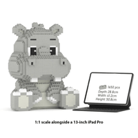 Cartoon Hippo - Large - Cartoon Hippo