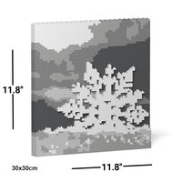 Pinturas navideñas de ladrillos