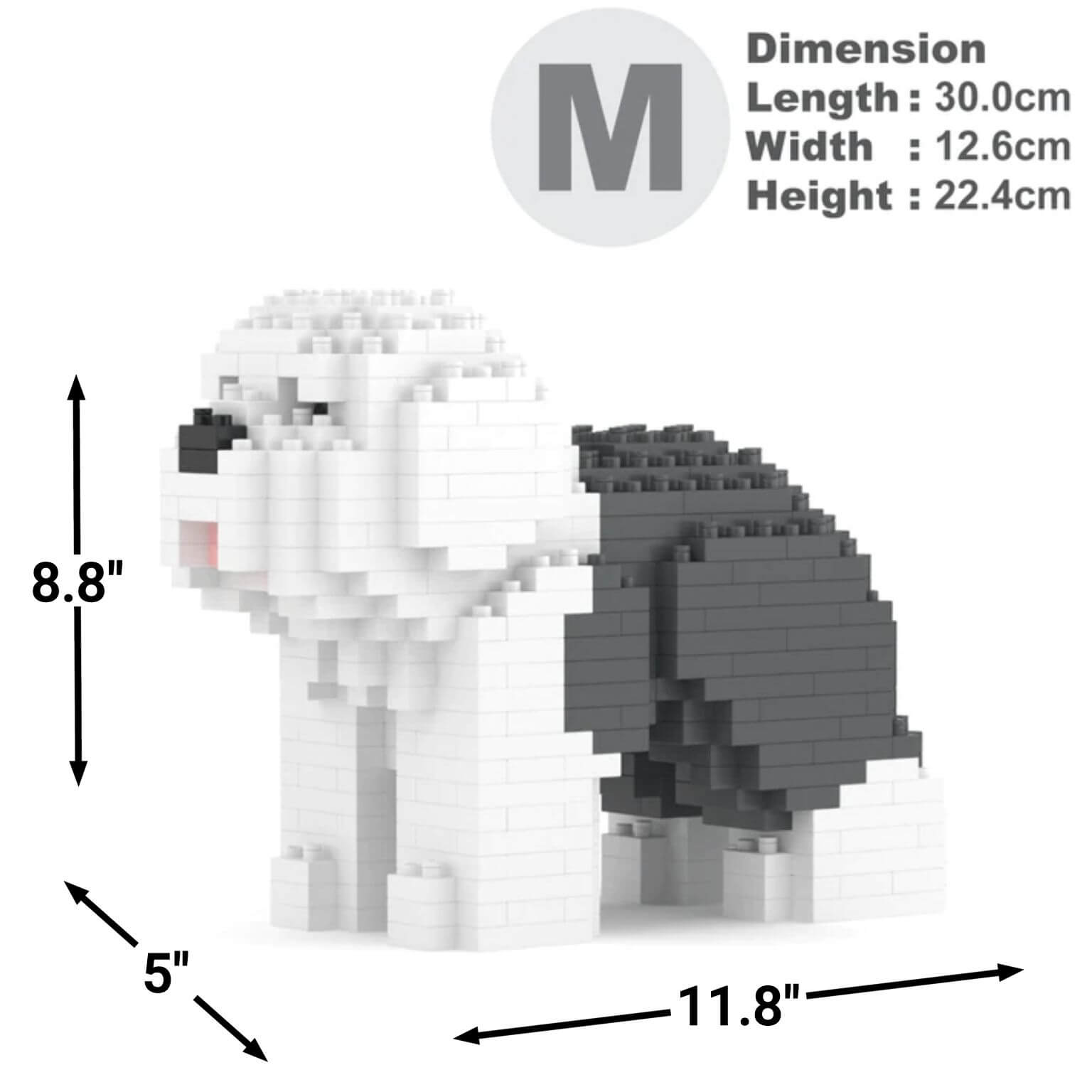 Antiguo perro pastor inglés mini