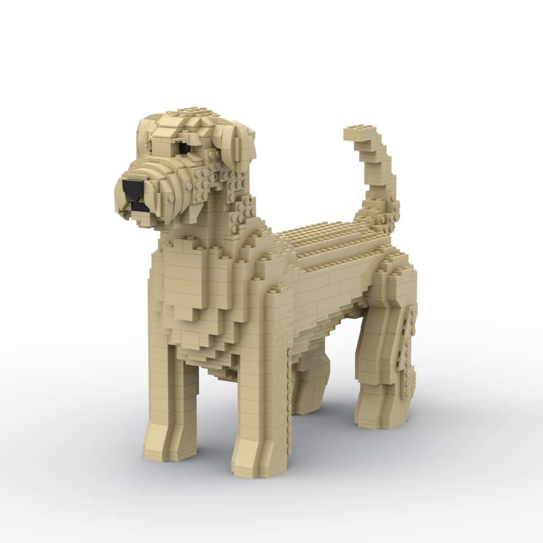Soft Coated Wheaten Terrier Toy Building Blocks l Custom Made LEGO s Build Em Pets