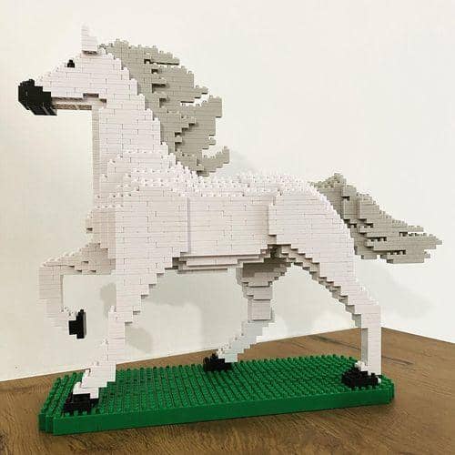 Horse Building Kit Interlocking Blocks Pet Building Kit