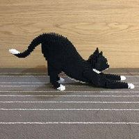 Tuxedo Cat Building Kit Interlocking Blocks Pet Building Kit