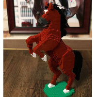 Horse Building Kit Interlocking Blocks Pet Building Kit