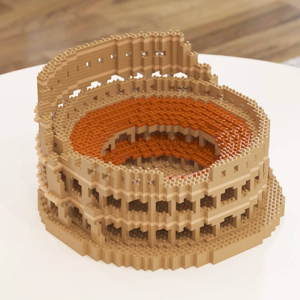 Colosseum Building Kit Interlocking Blocks Pet Building Kit