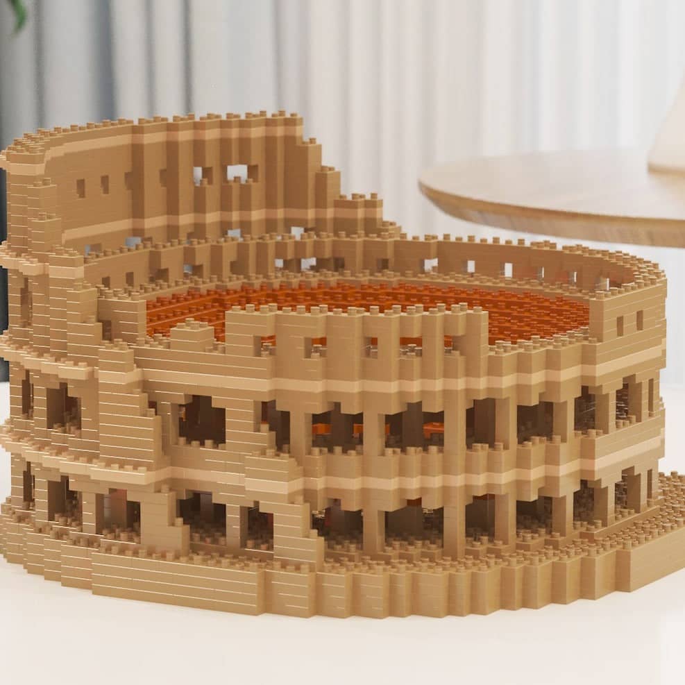 Colosseum Building Kit Interlocking Blocks Pet Building Kit