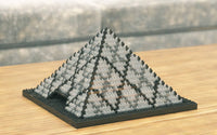 Pyramide De Louvre Building Kit Interlocking Blocks Pet Building Kit