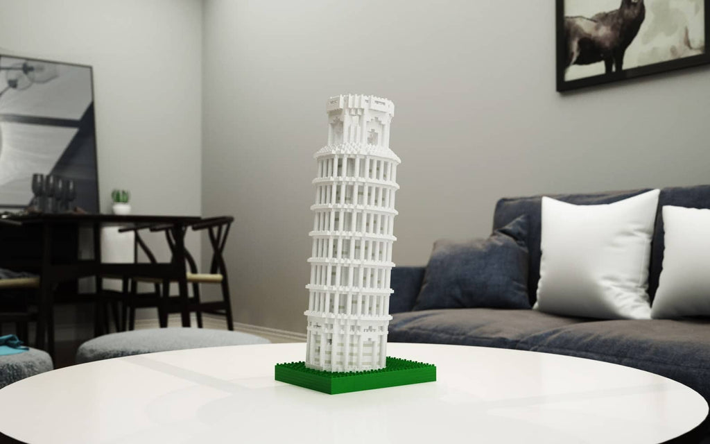Leaning Tower Of Pisa Building Kit Interlocking Blocks Pet Building Kit