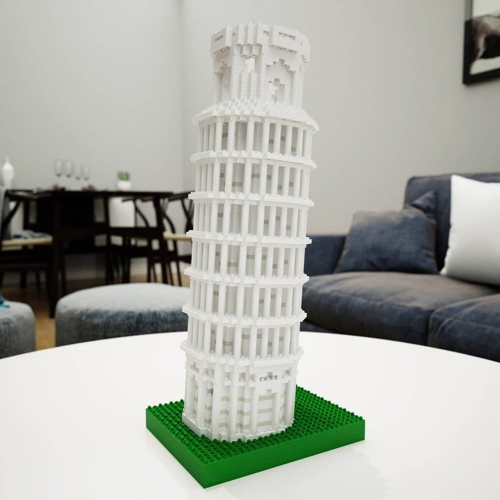 Leaning Tower Of Pisa Building Kit Interlocking Blocks Pet Building Kit