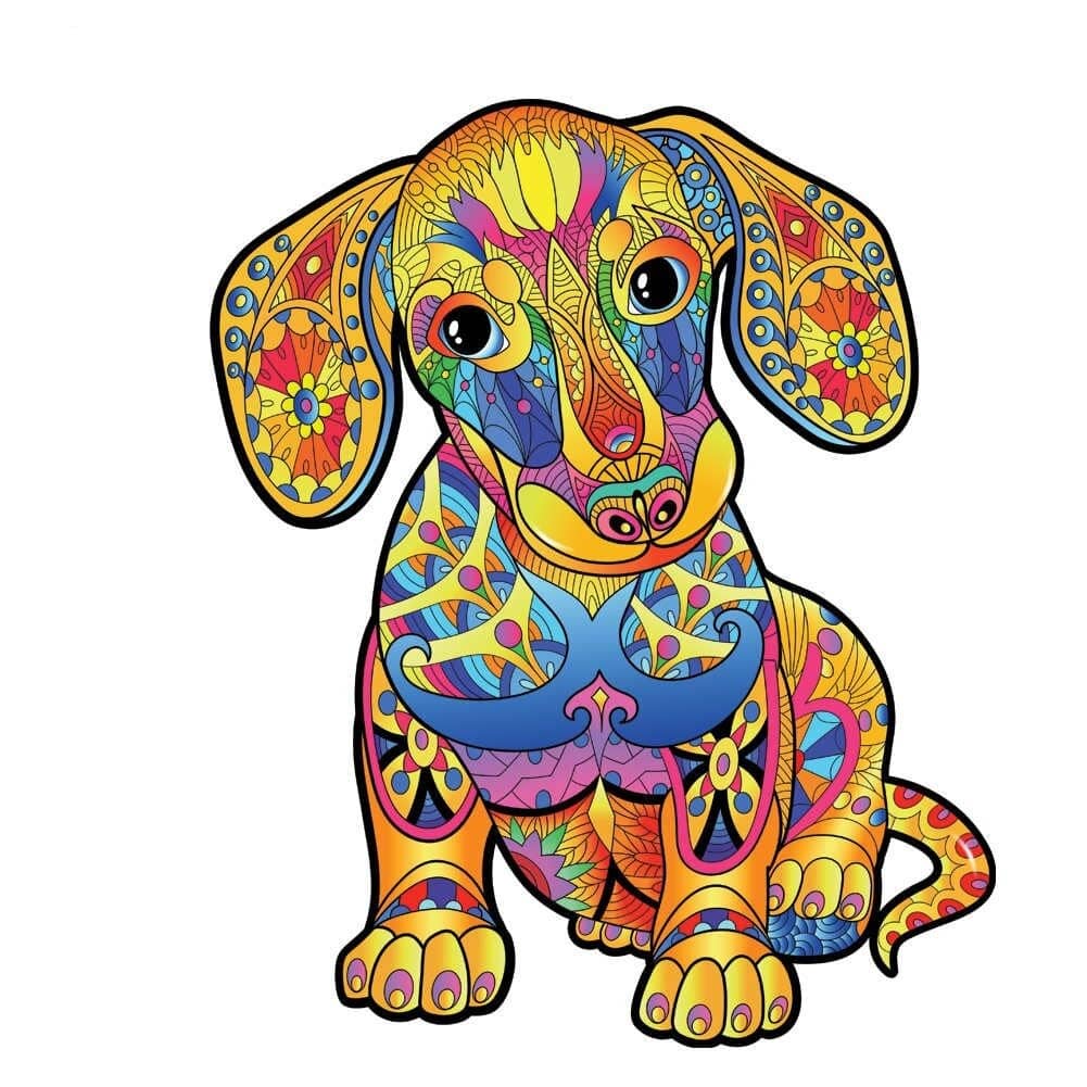 Pupper Dachshund Building Kit Interlocking Blocks Pet Building Kit