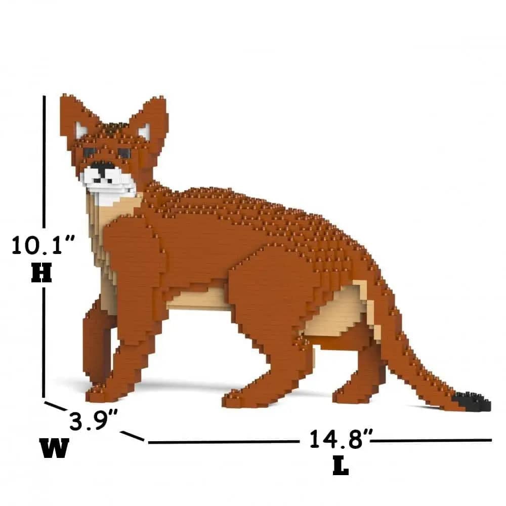 Abyssinian Cat Building Kit Interlocking Blocks Pet Building Kit