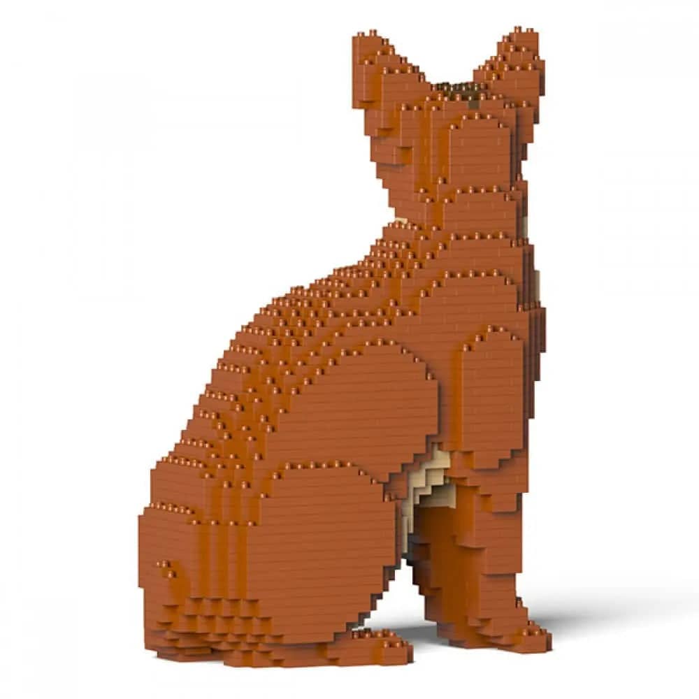 Abyssinian Cat Building Kit Interlocking Blocks Pet Building Kit