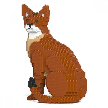 Abyssinian Cat Building Kit Interlocking Blocks Pet Building Kit