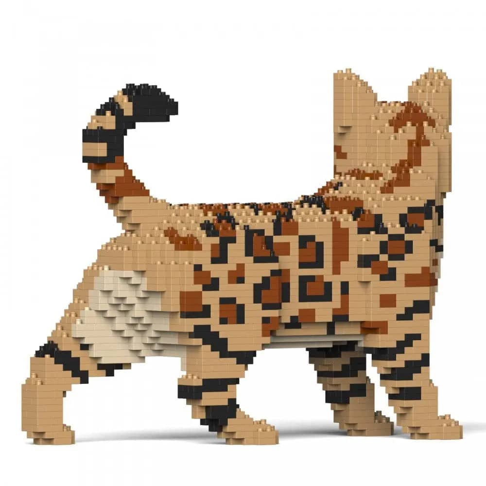 Bengal Cat Building Kit Interlocking Blocks Pet Building Kit