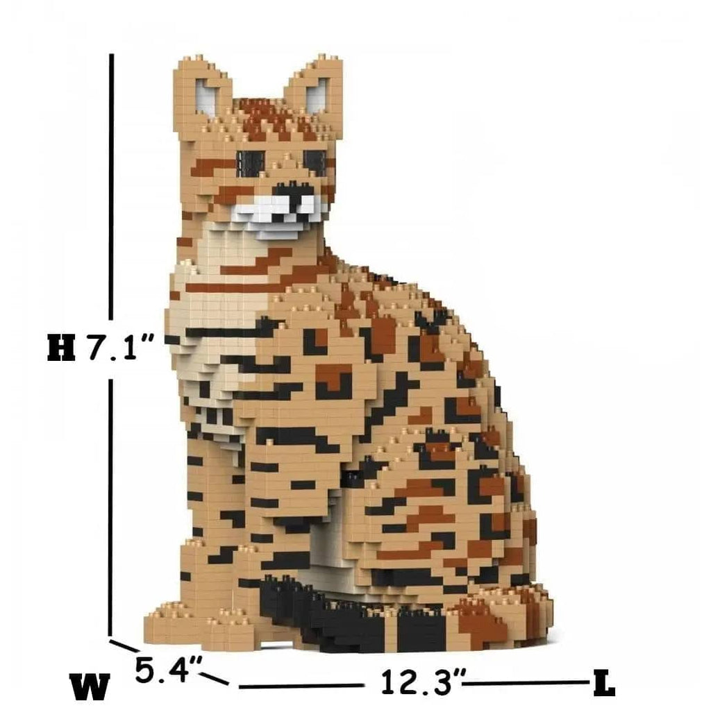 Bengal Cat Building Kit Interlocking Blocks Pet Building Kit