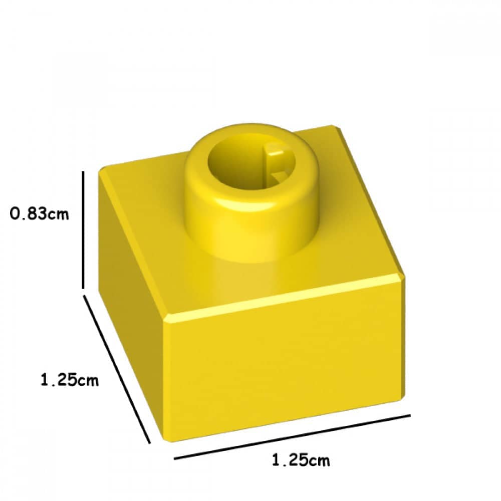 (SMALL) Colored Individual Bricks 1x1 Building Kit Interlocking Blocks Pet Building Kit