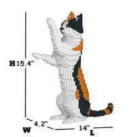 Calico Cat Building Kit Interlocking Blocks Pet Building Kit