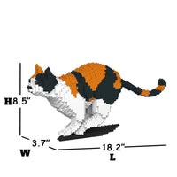 Calico Cat Building Kit Interlocking Blocks Pet Building Kit