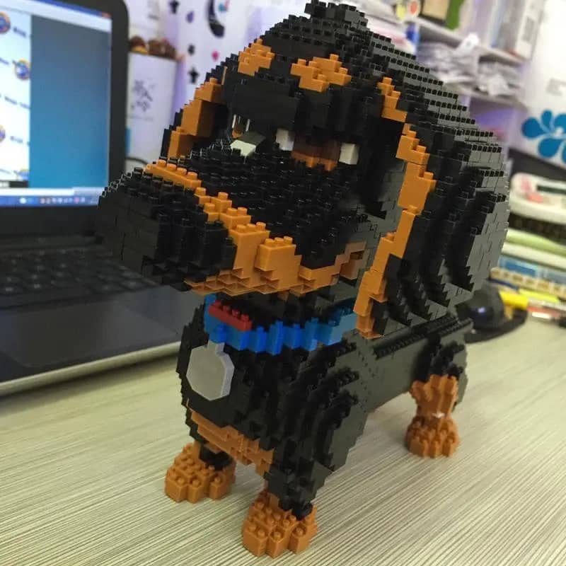 Cartoon Dachshund - Pet Building Kit - Build 'Em Pets