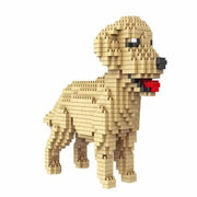 Cartoon Golden Retriever Building Kit Doggo Pet Building Kit