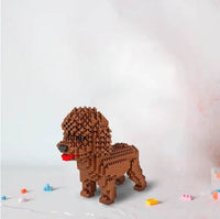 Cartoon Poodle Building Kit Doggo Pet Building Kit