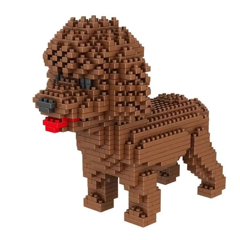 Cartoon Poodle Building Kit Doggo Pet Building Kit