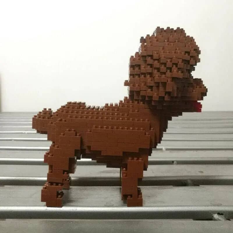 Cartoon Poodle Building Kit Doggo Pet Building Kit