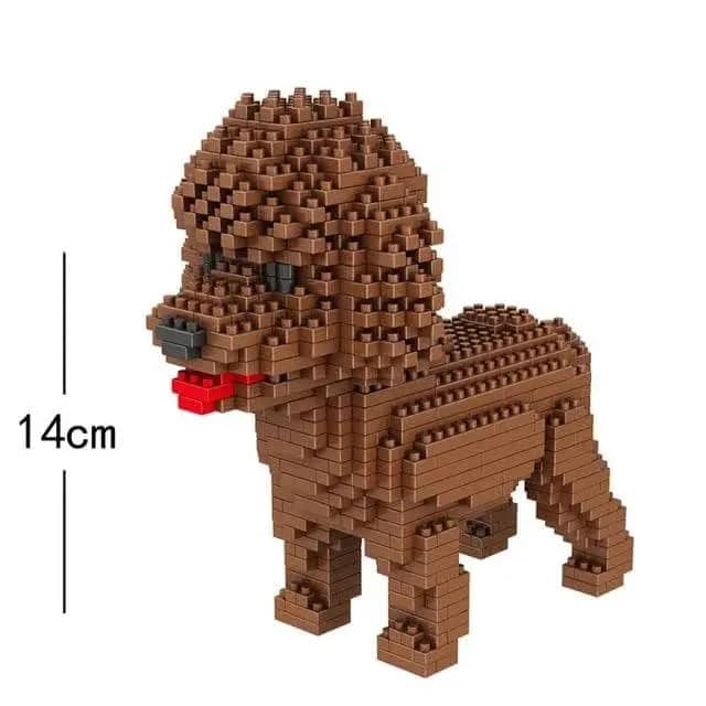 Cartoon Poodle Building Kit Doggo Pet Building Kit