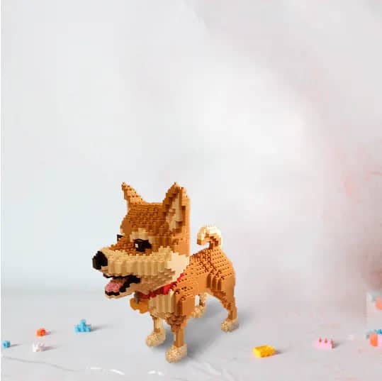 Cartoon Shiba Inu Building Kit Doggo Pet Building Kit
