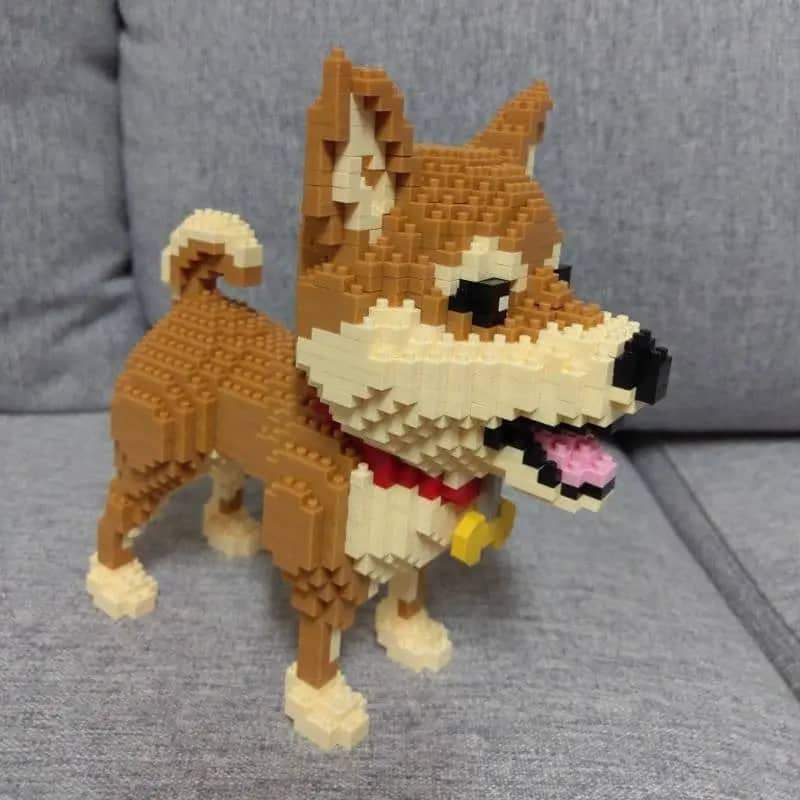 Cartoon Shiba Inu Building Kit Doggo Pet Building Kit