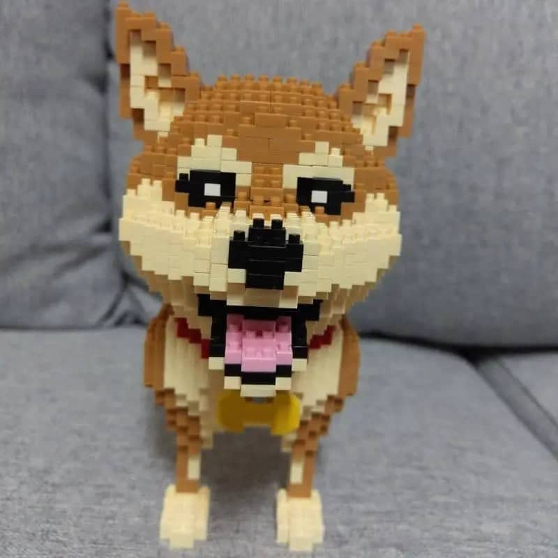 Cartoon Shiba Inu Building Kit Doggo Pet Building Kit