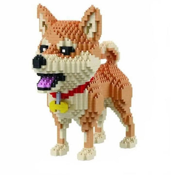 Cartoon Shiba Inu Building Kit Doggo Pet Building Kit