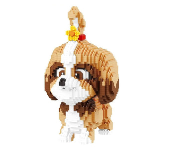 Cartoon Shih Tzu Building Kit Doggo Pet Building Kit