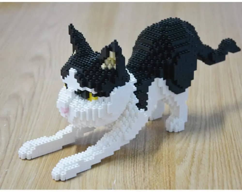 Cuddles The Cat - Normal - Cuddles The Cat Building Kit Interlocking Blocks Pet Building Kit