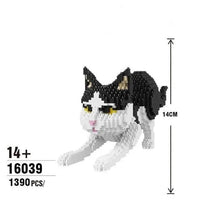 Cuddles The Cat - Normal - Cuddles The Cat Building Kit Interlocking Blocks Pet Building Kit