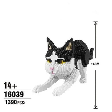 Cuddles The Cat Building Kit Interlocking Blocks Pet Building Kit