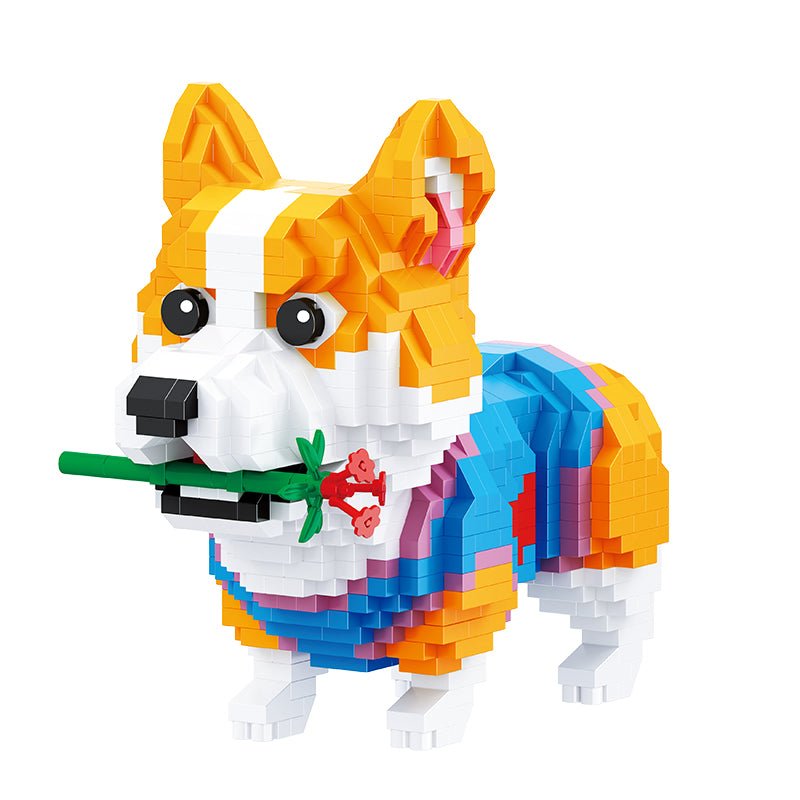 Cute Welsh Corgi Toy Building Blocks l Different Than LEGOs