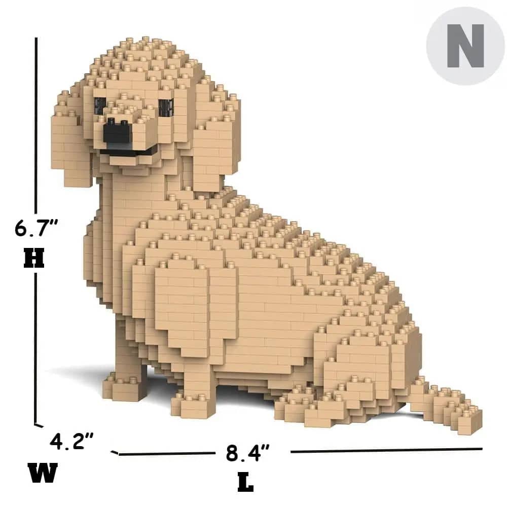 Dachshund Sculpture  Lego dog, Lego animals, Lego